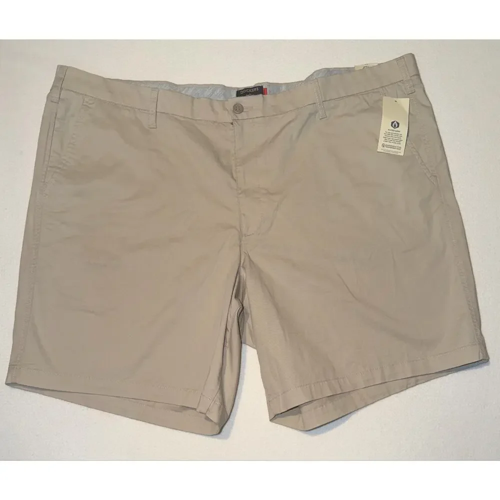 Docker men’s new Khaki with flexible waistband shorts